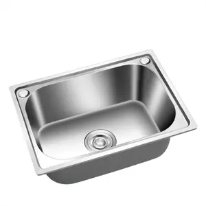 FixtureDisplays® Stainless steel single bowl sink Cut out size 13.38 x 11 inche 10122-SINK