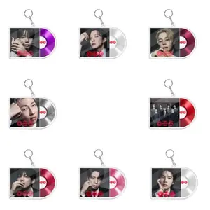 Kpop Fan Keychain, Acrylic Record Keychain, 2026 world Tour keychain gift for true fans