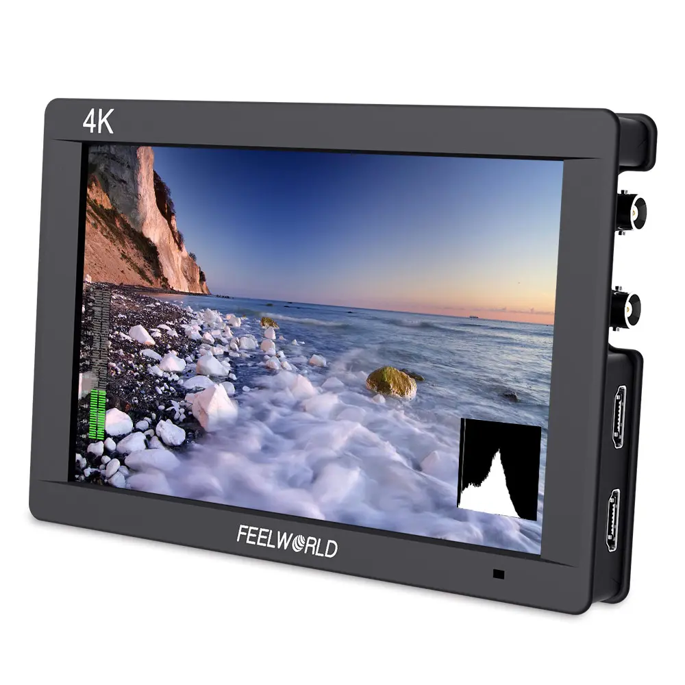 FEELWORLD FW703 7-Inch IPS On-Camera Field Monitor, 3G SDI 4K HDMI, 1920x1200 Full HD, 22mm Thickness, 320g, Histogram View, Waveform for Stabilizers, DSLR & Camera Rig Accessories