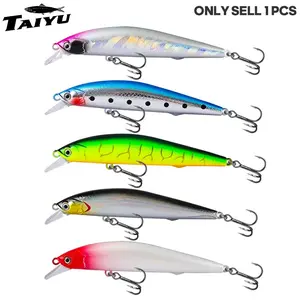 Taiyu Hanging Minnow Lure, Far Casting Death Fly Stop Fishing Bait, Plastic Fish Lure for Bass, Perch, Trout, Pike Universal Bait