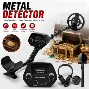 Deep Sensitive Metal Detector with Large LCD Display, Waterproof Coil, 10" Detection Depth - High Accuracy Gold & Treasure Finder, Adjustable Stem, Audio Tone - Ideal for Adults, Perfect for Beach, Archaeology Hunting outdoorfun