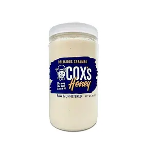 Cox's Honey - Creamed Whipped Honey Raw Unfiltered, 40 OZ | 100% Pure Clover Delicious Honey - Product of the USA