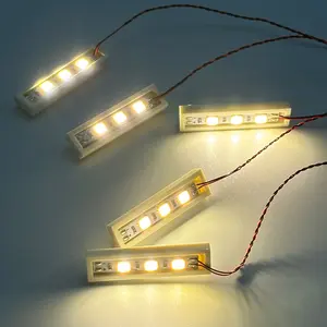 10pcs 1x4 DIY Building Block LED Light Kit, Compatible with Lego 3710, Moc Accessories, USB Powered, DIY Combination Modules