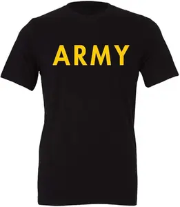 Men's Army PT Style T-Shirt | U.S. Army Military Physical Training Infantry Exercise Workout Gear Shirt
