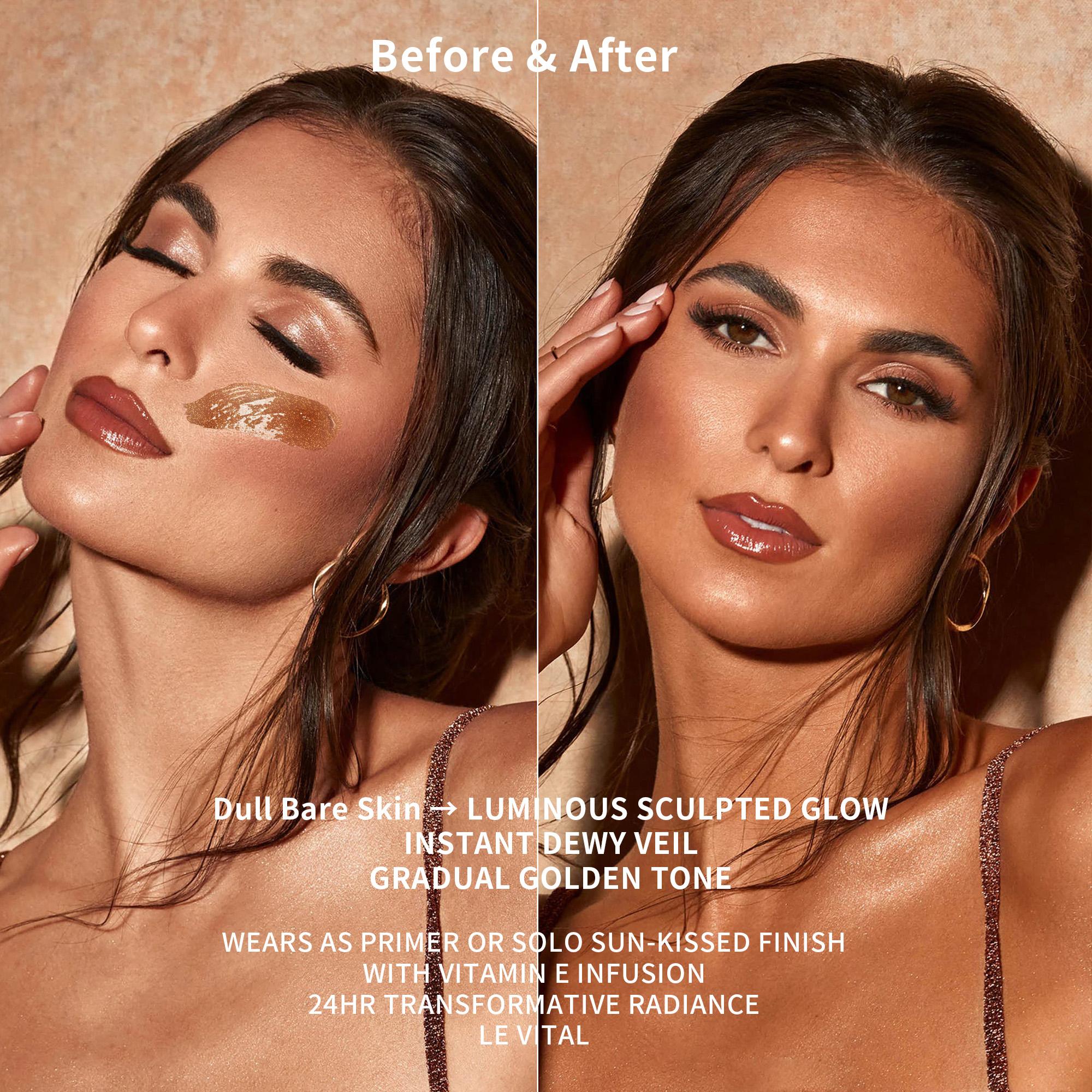 Bronzer Sunshine Drops | Sunless Tanning Lotion | Instant Sun-Kissed Glow | Hydrating Liquid Bronzer for Face & Body