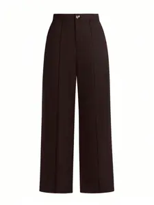 Elegant High-Waisted Suit Pants, Comfortable, Stylish & Elastic Design, Perfect for Office Wear, Versatile Women's Fashion, Womenswear, Trouser
