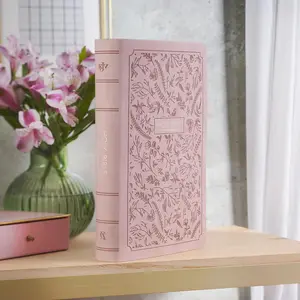 KJV Holy Bible, Giant Print Full-size Red Letter Edition, Thumb Index Tabs & Ribbon Marker, King James Version, Vegan Leather, Blush Pink, 14 pt. Type (KJV Full Size GP Editions)