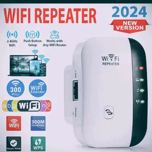2024 Latest WiFi Extender Covers 3650 Sq. ft & 45 Devices 300Mbps Internet Booster with Ethernet Port Quick Setup Home Wireless Signal Booster