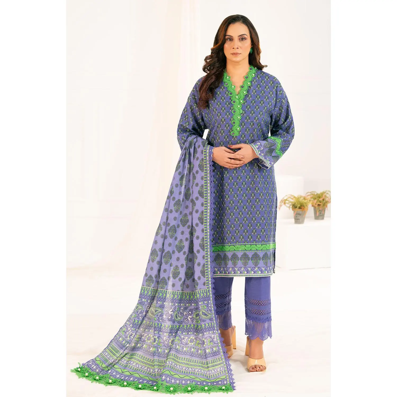 Gul Ahmed Unstitched Khaddar 3 Piece K#52084