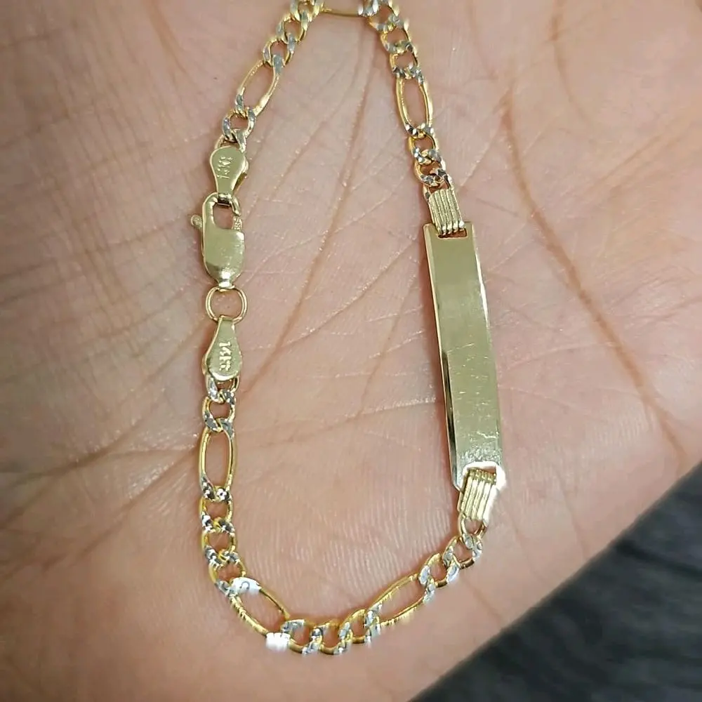 14k gold baby brazalete