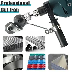 Electric Drill Cutter Machine, Metal Electric Drill, Thick Plate Cutting Tool, Portable Shear, Universal Drill Bit, for Metal Cutting, Power Tool