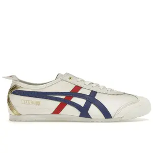 Onitsuka Tiger Men's Mexico 66 White Blue Red Metallic Gold, from StockX
