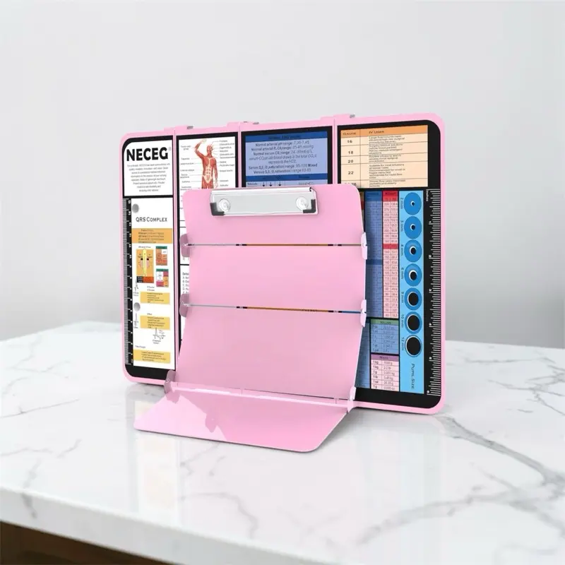 Nurse Clipboard – Medical Foldable Storage Clipboard with Cheat Sheet for Nurses & Healthcare Workers, Ideal for Organizing Medical Information