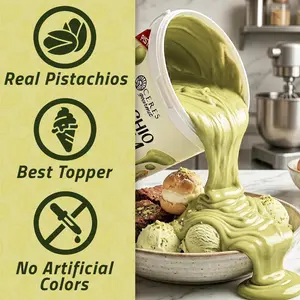 Pistachio Cream Spread 2.2 lb – Premium Antep Pistachio Filling for Dubai Chocolate Bars, Brownies & Pastry | Professional Grade Smooth Pistachio Butter Spread