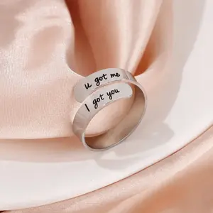 You Got Me I Got You Ring - Adjustable ARMY Inspired Promise Ring, Matching Gift for Couples & Best Friends