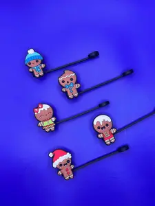 Gingerbread straw tip covers