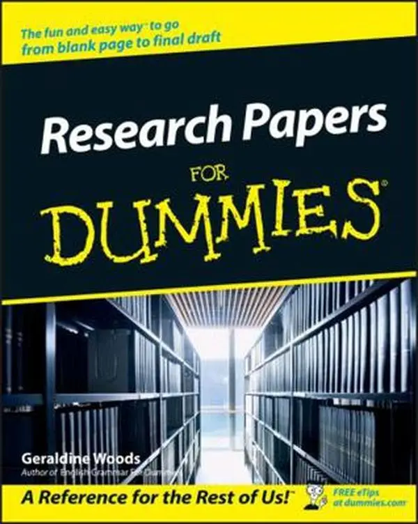 USED Book - Research Papers for Dummies by Woods, Geraldine (Paperback) - english