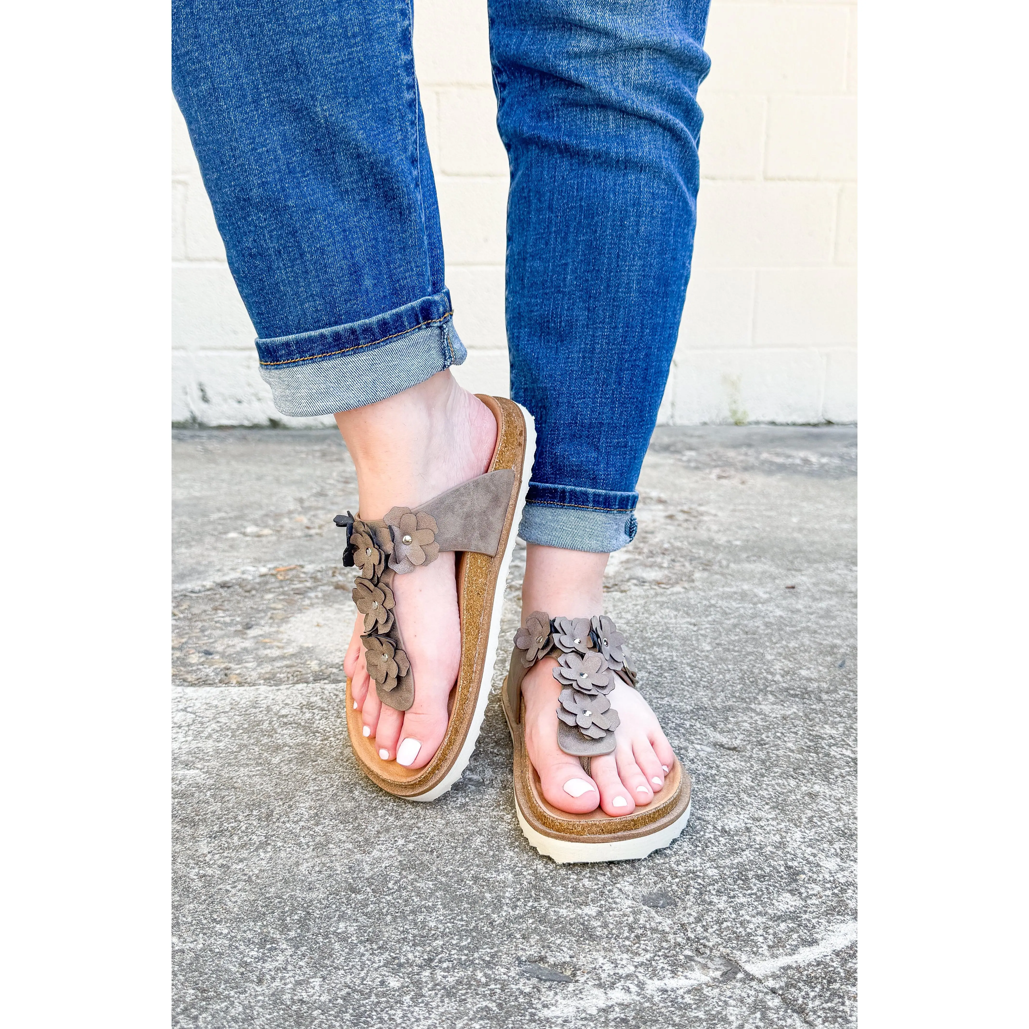 Corkys Bless Your Heart Sandals, Pewter Metallic