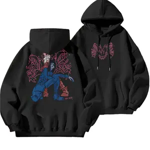 Street Style Graphic Hoodie for Men and Women, Vintage Artistic Print Video Game Fan Tee A001