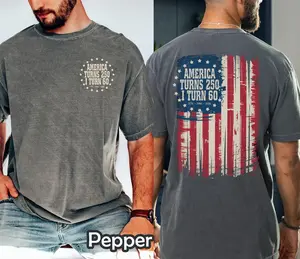 Patriotic 60th Birthday Shirt, 2026 America Turns 250 Tee, Vintage 1966 Birthday Gift Idea, USA 250th Anniversary Shirt, 60 Birthday T-Shirt