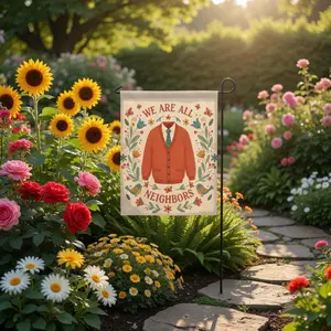 Inclusivity Garden Flag, Welcome Neighborhood Yard Flag, Community Flag Gift, Inclusive Welcome Sign Flag, Small Welcome Flag