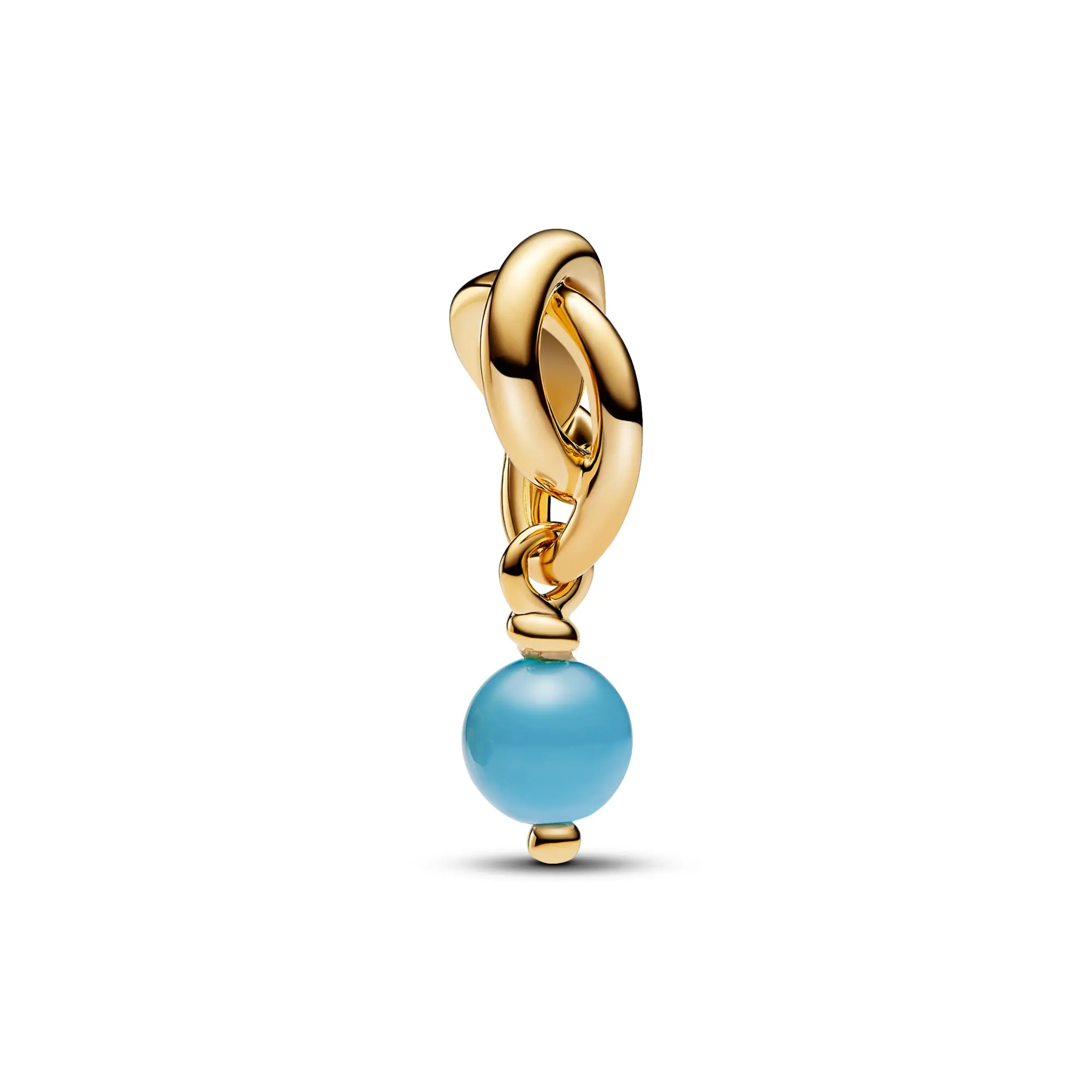 Pandora Moments Turquoise Blue Eternity Circle Dangle Charm 763462C12