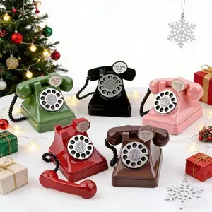 Large-Capacity Retro Telephone Piggy Bank: A Creative Retro Coin Bank, Plastic Money Saving Pot, Suitable As Holiday Gifts And Birthday Gifts