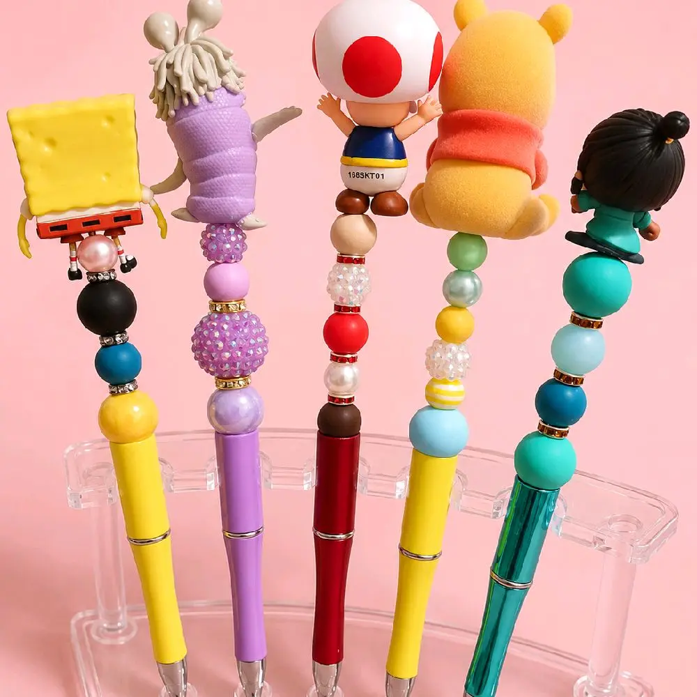 regular beaded pen with character