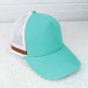 Turquoise Trucker Style Hat