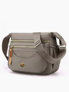 Simple Multi-Pocket Women's Shoulder Bag, Fashion Crossbody Backpack, Adjustable Strap, Zip Closure, Durable Travel Accessory