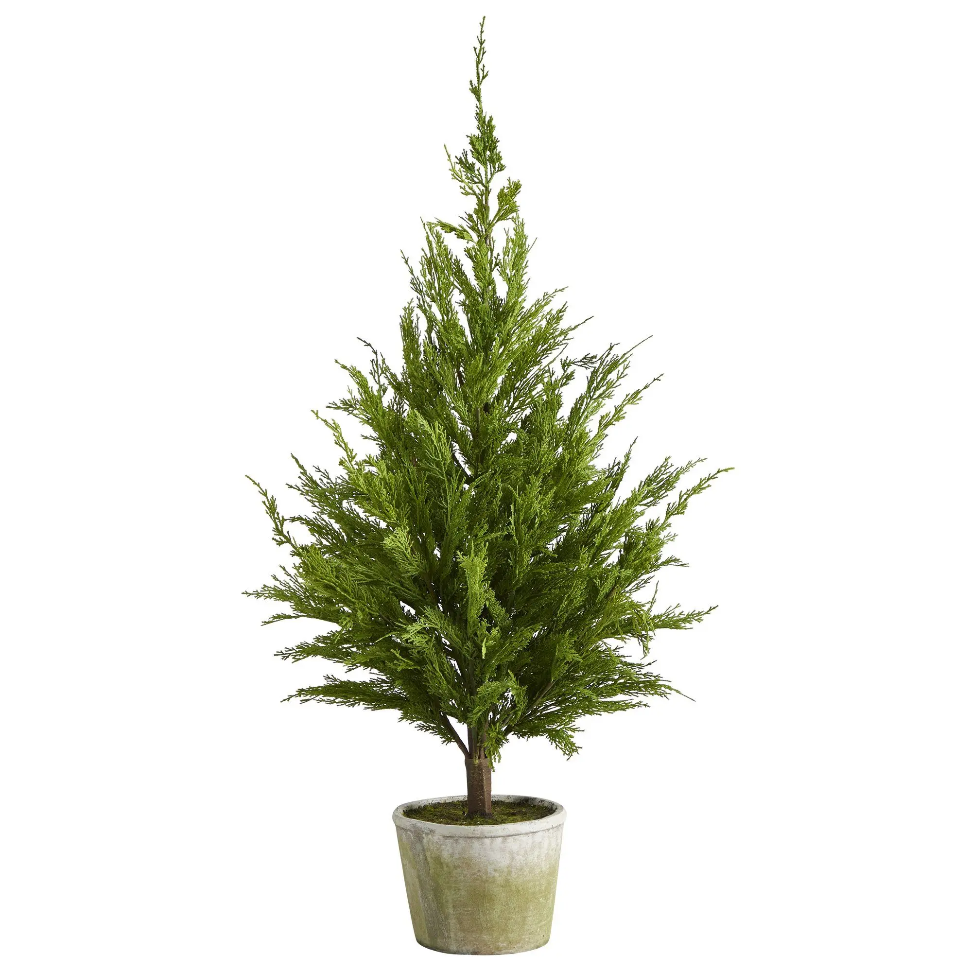 3.5ft Synthetic Artificial Cedar Trees, Ornament-Included Natural-Look Decorative Planter for Home Decor (Home Supplies) 3.5ft Synthetic Artificial Cedar Trees, Ornament-Included Natural-Look Decorative Planter for Home Decor (Home Supplies)