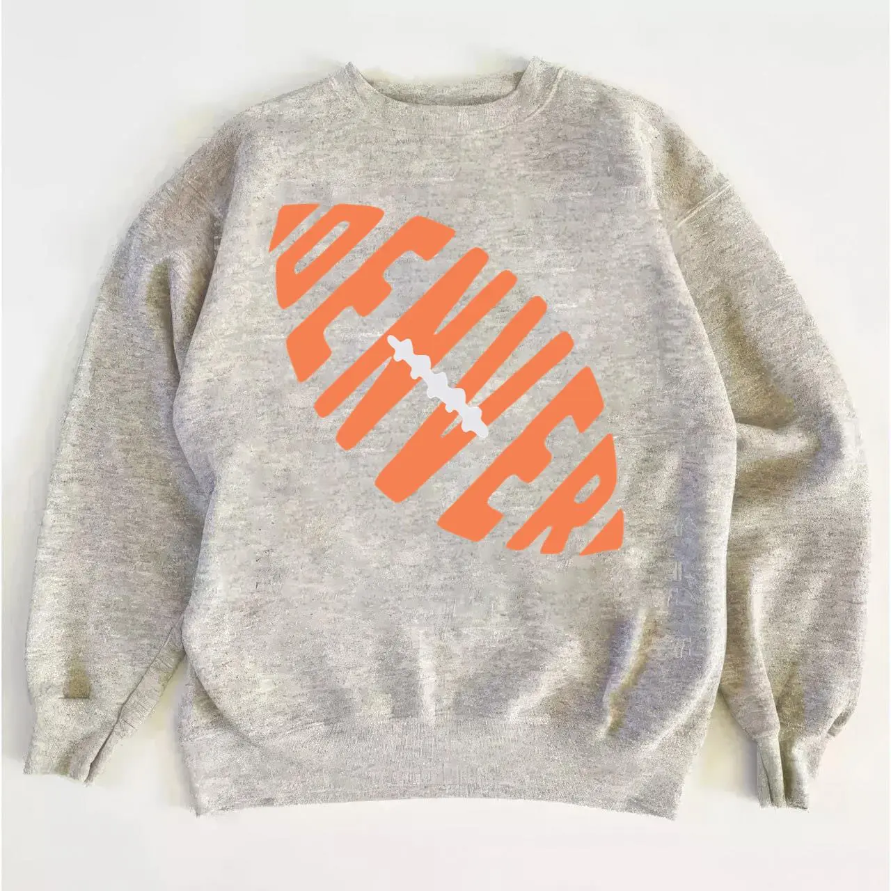 Broncos Vintage Sweatshirt, Game Day Retro Crewneck Pullover for Fans