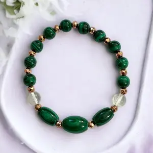 Malachite: Positive Transformation, Protection, Grounding, Mental Clarity Bracelet Malachite: Positive Transformation, Protection, Grounding, Mental Clarity Bracelet