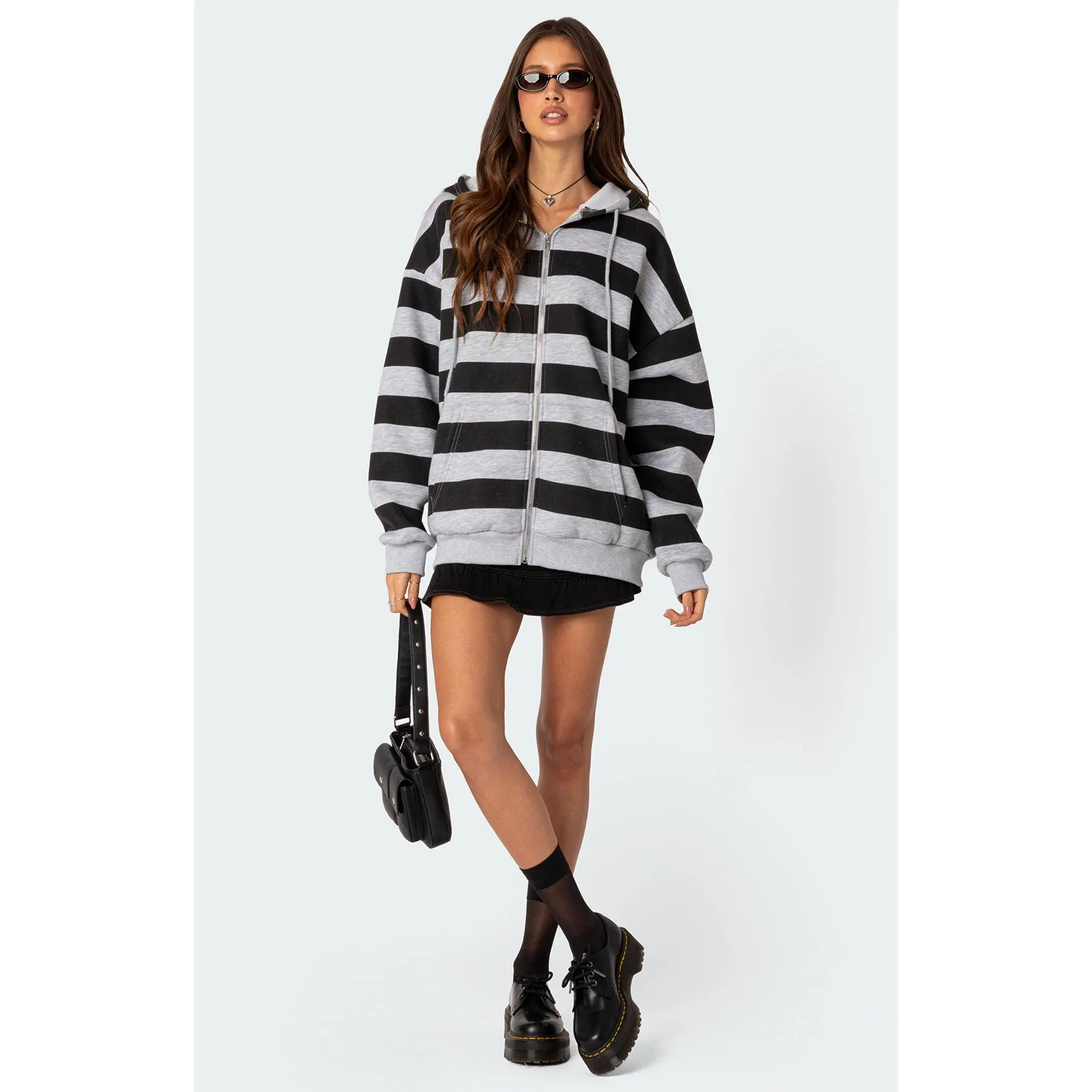 Edikted Women's Maritza Oversized Zip Up Hoodie