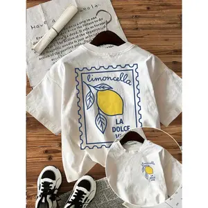 Lemon Graphic Tee Cute Limoncella Print Oversized White T Shirt For Women Soft Cotton Short Sleeve Casual Summer Streetwear Vacation Outfit