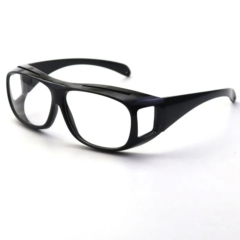 Black Frame Transparent Lens