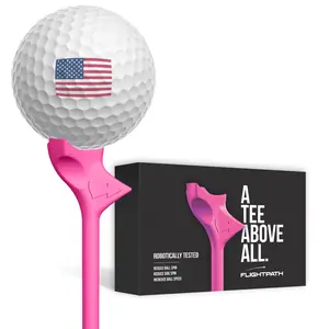 Pink Flightpath Golf Tees - 1 Pack (8 Tees)