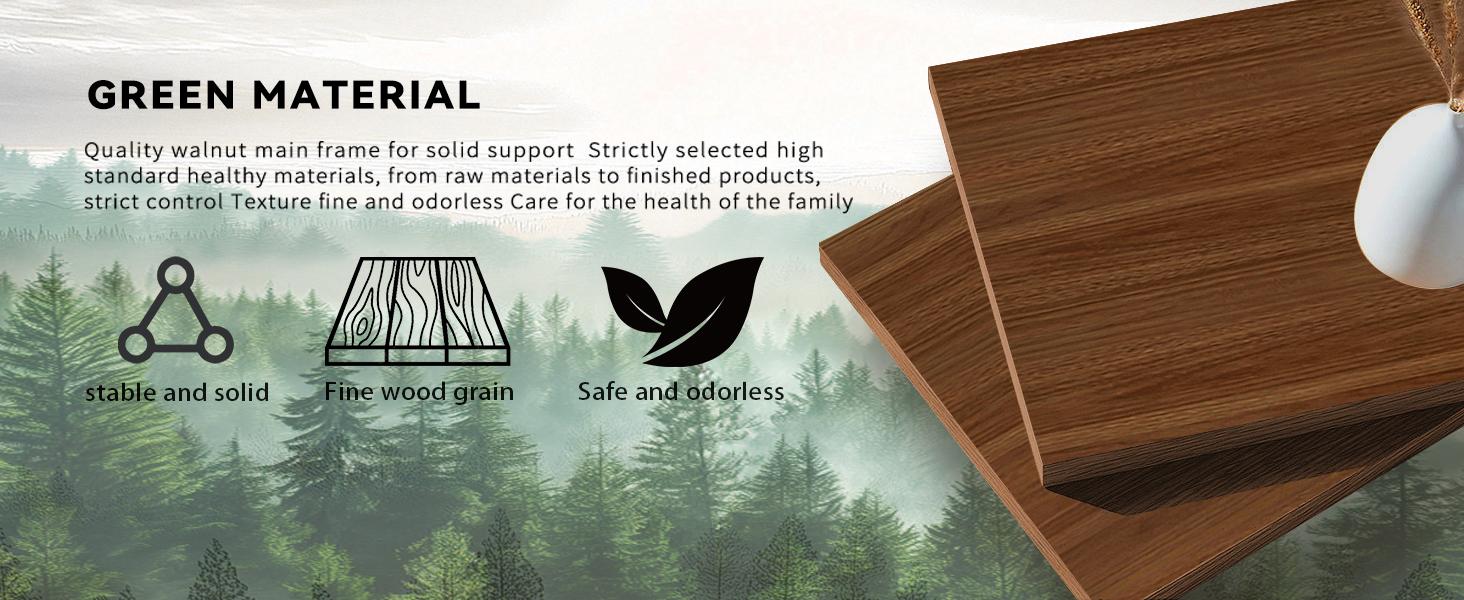 Messenya Walnut Nightstand with Charging Station, Motion-Activated LED Light & Lockable Drawer, 21" Mid Century Modern Bedside Table with Rounded Corner Anti-Collision Design for Bedroom, Dorm