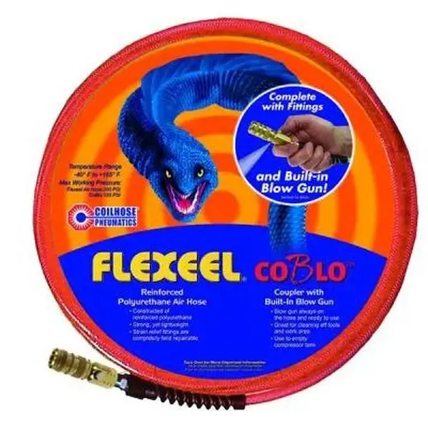 Coilhose pneumatic flexeel cobro 1/4 x 100’ Coilhose pneumatic flexeel cobro 1/4 x 100’