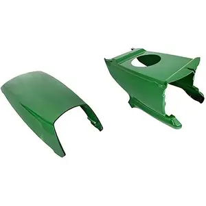 ECOTRIC Upper Hood & Lower Hood W/Hardware Compatible with John Deere LT133 LT150 LT155 LT160 LT166 LT170 LT180 LT190 LTR155 LTR166 LTR180 Replacement for AM132530 AM131759