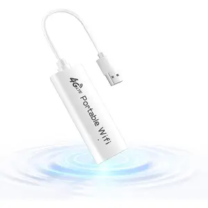 4G LTE WiFi 6 Mobile Hotspot Device, Portable WiFi for Travel in 200+ Countries, Access Multiple Carriers, Battery‑Free USB Router, Ultralight Portable Travel WiFi for Car, Business,Camping,8 Devices