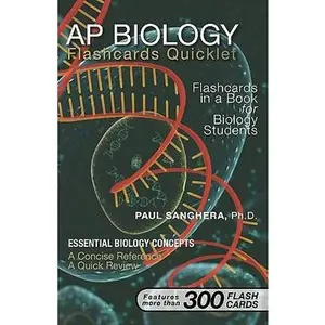 USED-AP Biology Flashcard Quicklet: Flashcards in a Book for Biology Students by Sanghera, Paul (Paperback)