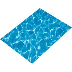 Water Ripple Wave Sticker Wall Sticker,Decorative DIY Imitation Waterscape Scene Decoration Sticker,for Dormitories, Style B