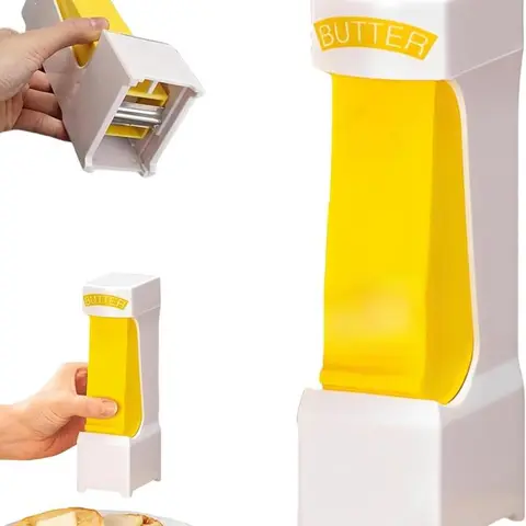 Plastic Stick Butter Cutter 1pack - Durable Kitchen Gadget, Countertop Cooking Accessory, Cooking Accessory, Food Prep Tool for Bakers, Toast Shredding, Chocolate Slicing & Butter Fresh-Keeping