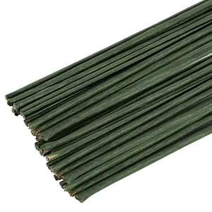 60 Pack Floral Stems Wire for Paper Flower 2 Gauge Flower Stems for Crochet Projects 16 Inch Artificial Green Crafts Wire Wreath Making Supplies for Flores Eterna Flower DIY