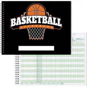 Basketball Scorebook 40 Games Side by Side Basketball Stat Tracking Book for High School Middle School or League Use