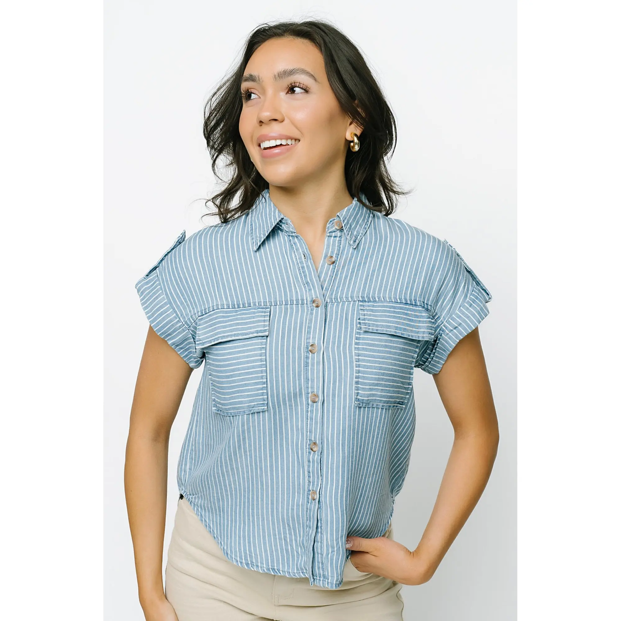 Winslow Button Up Chambray Shirt Winslow Button Up Chambray Shirt