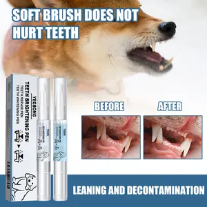 Pet Toothbridge Pen Dog Cat Dog Pet Toothbridge Pen Toothbridge Toothbridge Cleaning Tool pet  toothpaste