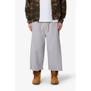 mnml Extra Long Terry Sweatshorts - Heather Grey