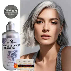 Gray Tone Color-Preserving Shampoo 300ml - Post-Color Care  Hair Dye Shampoo Unisex Salon & Home Use Gentle Plant Extract Care Long-Lasting Color Stability Silver Grey Series color shampoo Conditioner Haircare Cleansing